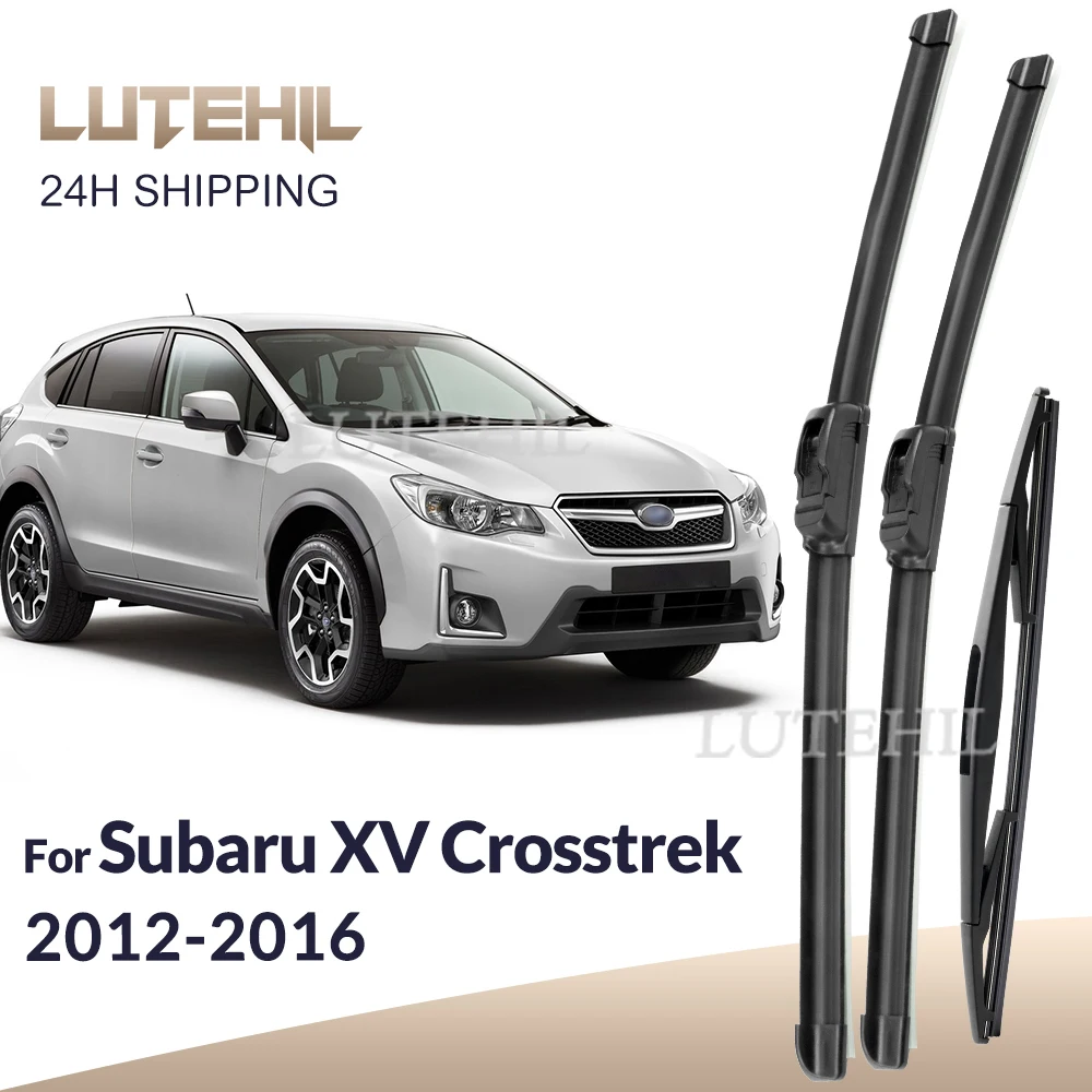 

For Subaru XV Crosstrek GP 2012-2016 2013 2014 Wiper Front & Rear Wiper Blades Windshield Windscreen Window Brushes 26"+16"+12"