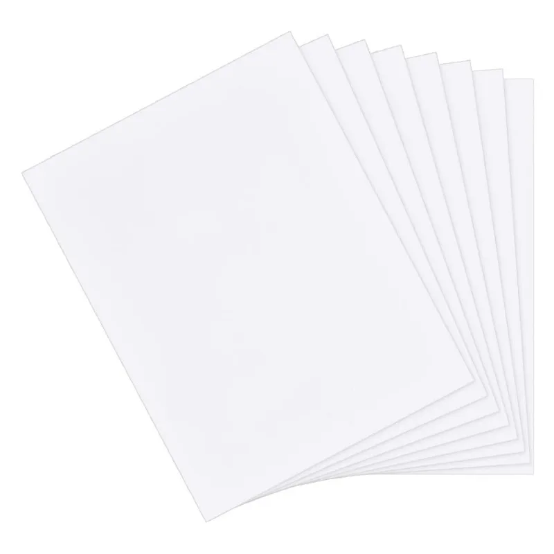 8 Sheets White ABS Plastic Sheet 10.4x7.9 Inch ABS Plastic Plates 0.5mm Thick Hard Plastic Sheet for Architectural Models