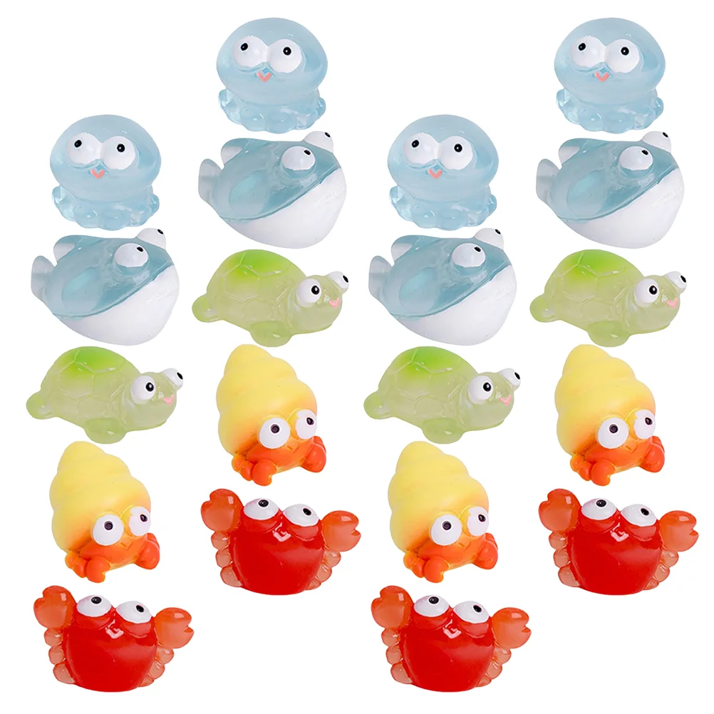 

30 Pcs Sea ​​animal Statue Mini Animals Decorations for Fish Tanks Resin Figurines Toy Miniature Ocean Marine