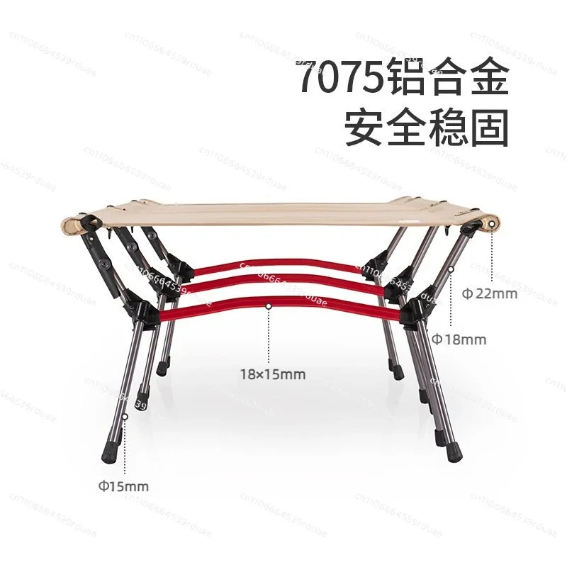 Outdoor folding bed camping camp bed aluminum alloy foldable convenient camping nap bed