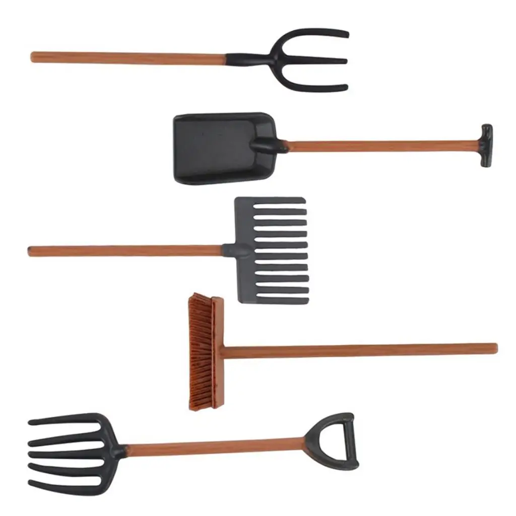 13/Set Kids Gardening Tool Set Toy Miniature Trowel Fork Lawn Mower Farm