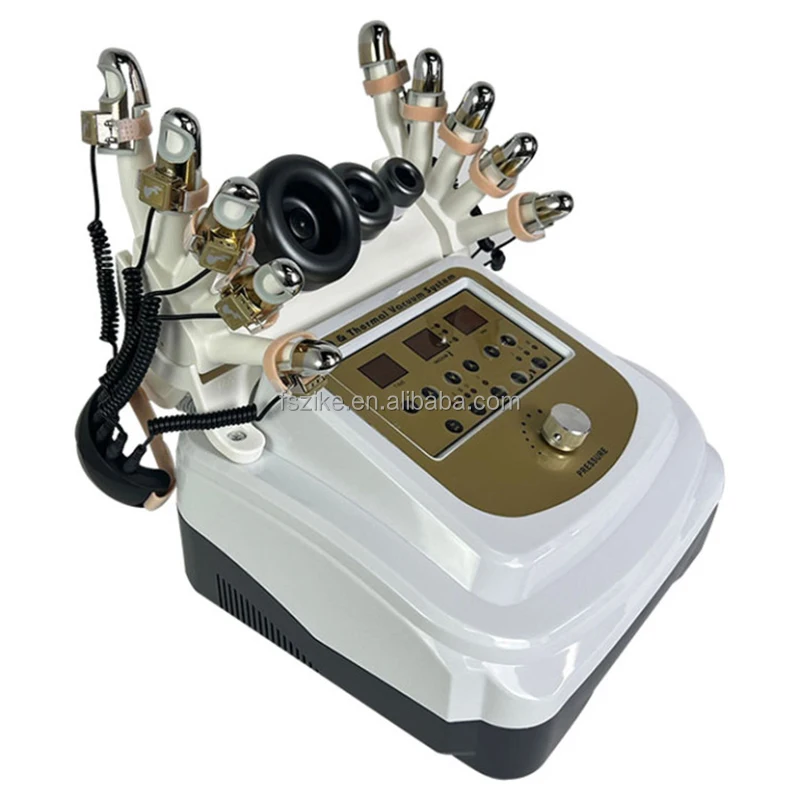 4 in 1 Golden Finger Infrared Light Heat Therapy Ems Muscle Vacuum Suction Arm Leg Slim Body Face Massage Machine