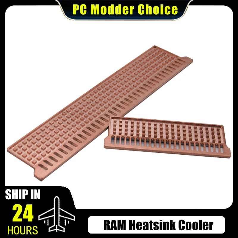 

Полностью медный радиатор памяти для игрового ноутбука/настольного компьютера, кулер DDR RAM, радиатор 1,5 мм, теплоотводка радиатора