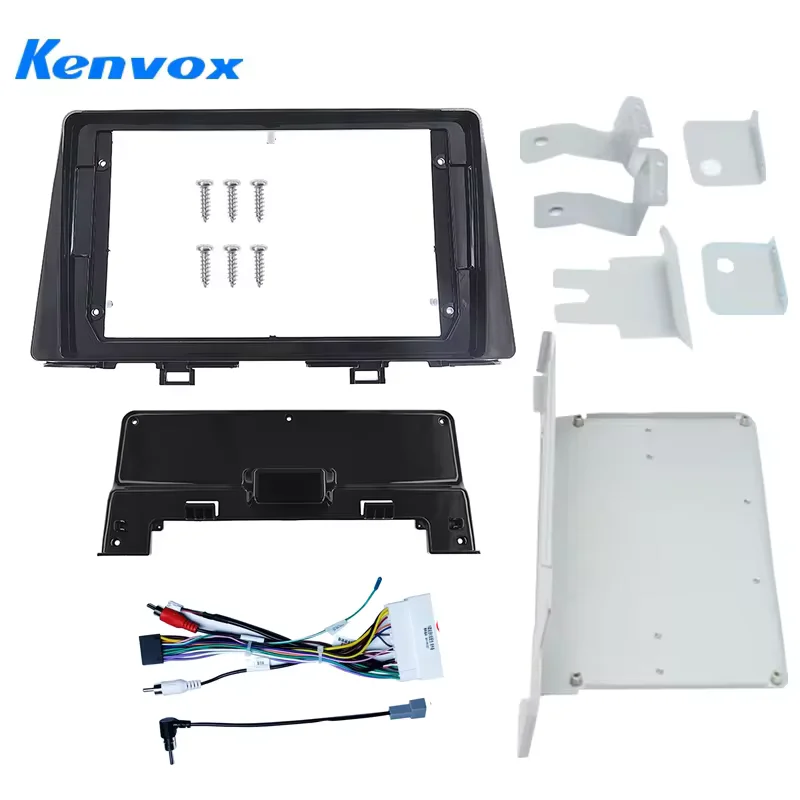 Car Radio Installation DVD GPS Mp5 Plastic Fascia Panel Frame For KIA Picanto Morning 2016-2019 9 Inch 2Din Dash Mount Kit