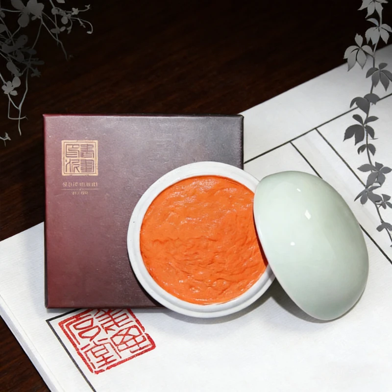 

Премиальная паста для печатей 30г/60г/120г: Циннабарная глина для каллиграфии, рисования, именных печатей и гравировки