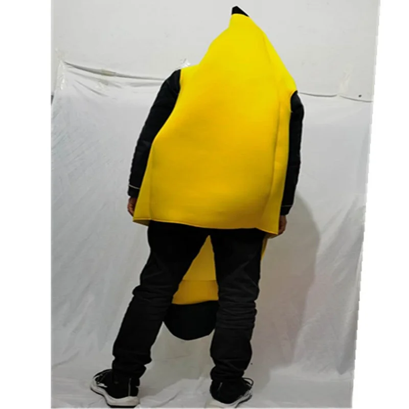 

Забавный костюм Cosite Banana на Хэллоуин, костюм для выступлений для взрослых, фруктовая тема, сценический наряд, материал Cosite, фрукты