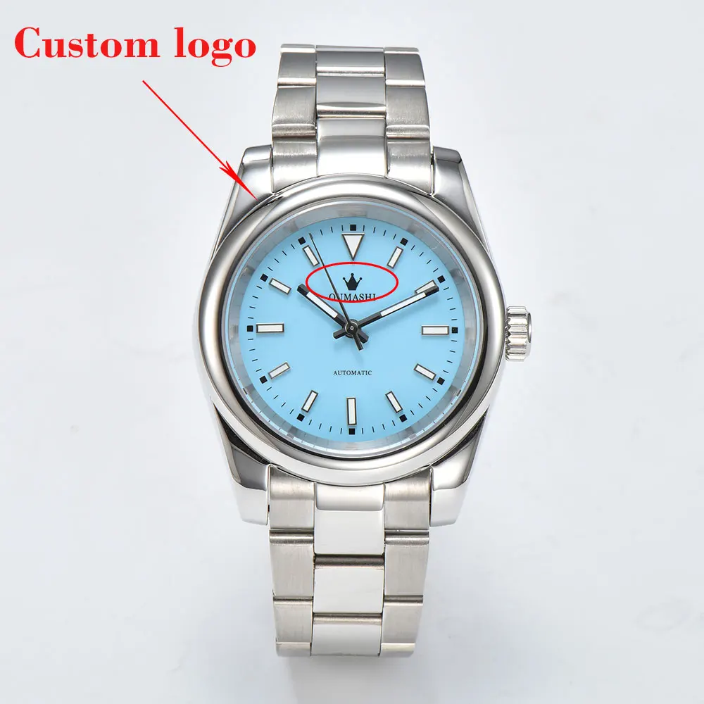 39mm/36mm10bar Waterproof Men's automatic mechanical watch NH series 35 movement Sapphire Glass 316L stainless steel custom logo