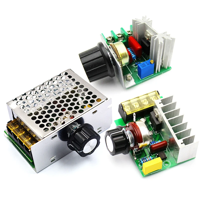 2000W 4000W 220V High Power Voltage Regulators SCR Speed Controller Electronic Voltage Regulator Governor Thermostat