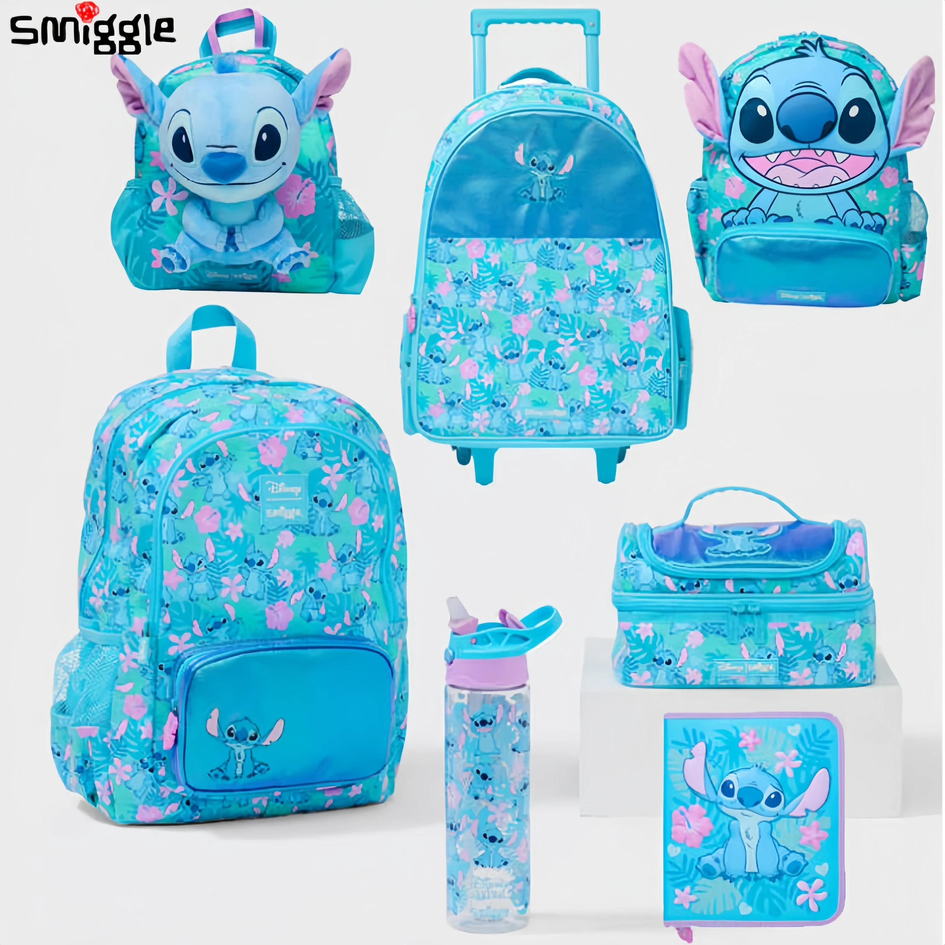 Australia Smiggle School Bags Disney Stitch Backpack Lunch Bag Water Bottle Student Gift Need To Purchase Individually Gifts