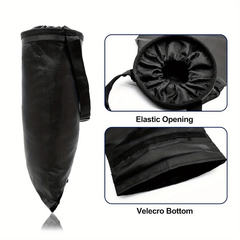 Car Trash Bag Can Hanging Back Seat Car Garbage Bag with Storage Pockets Washable Eco-Friendly Can Outdoor Traveling Home Use view 2