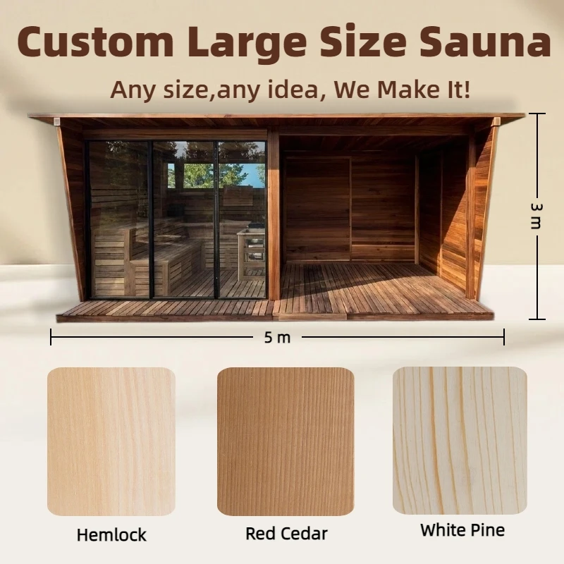 Customized sauna room manufacturer direct sales outdoor  room outdoor sauna cabin