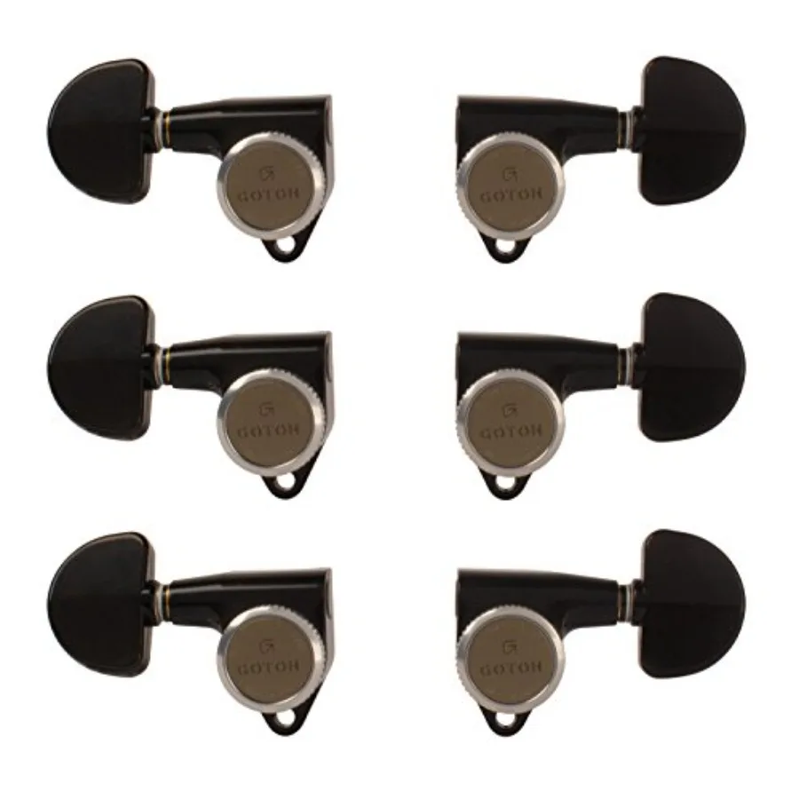

Magnum Lock-Trad 3+3 Guitar Tuners for electric guitars, zinc alloy with black finish, ultra-stable locking mechanism