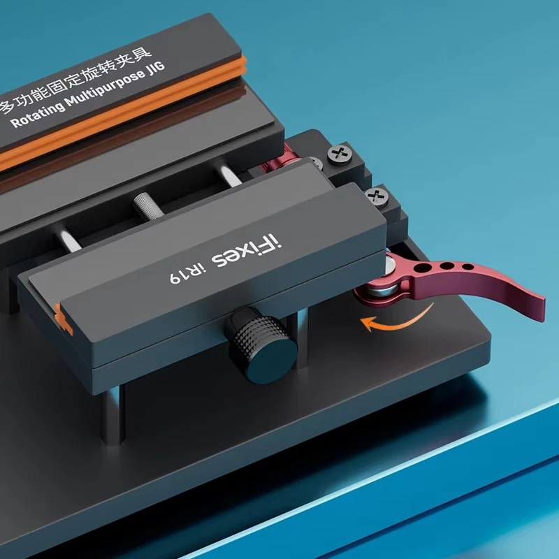 IFixes IR19 2-in-1 Anti-slip 360° Rotating Fixture Clamp Holder for IPhone Samsung Remove Back Cover Glass Repair