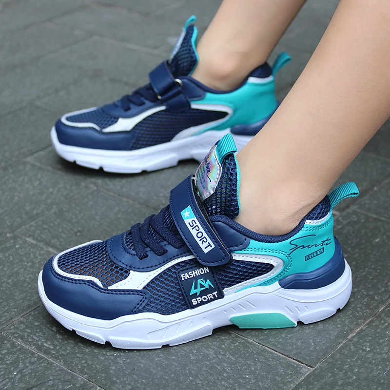 

Hot Sale Kids Sneakers Non-slip Wear-resistant Children's Basketball Shoes Rotary Buttons Boys Outdoor Sports Shoes