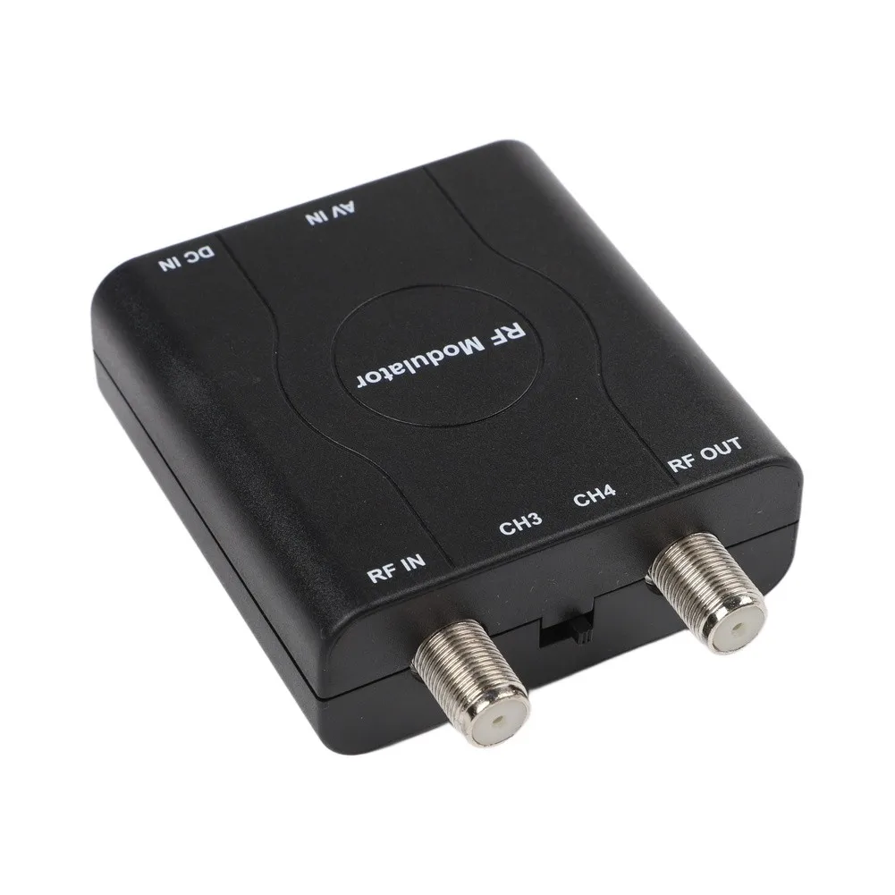 M61A RF Modulator AV to RF Converter with Stable PLL Frequency and Audio for video Output for NTSC for tv Format and Channel 3/4
