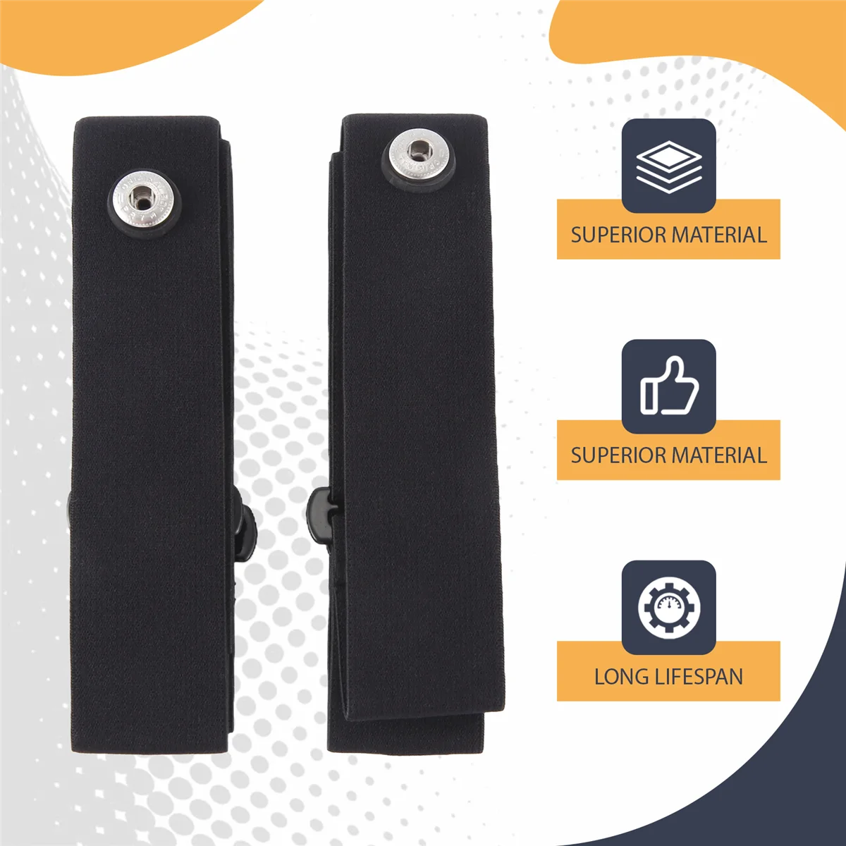 2 pçs elástico faixa de peito de freqüência cardíaca para geonaute wahoo garmin magene bryton coospo sensor de freqüência cardíaca cinto peito hgc