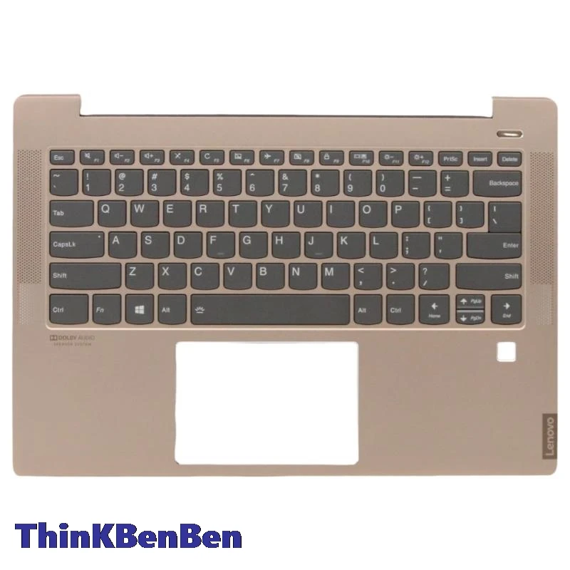 

US English Copper Keyboard Upper Case Palmrest Shell Cover For Lenovo Ideapad S540 14 14IWL 14IML 14API 5CB0S17248