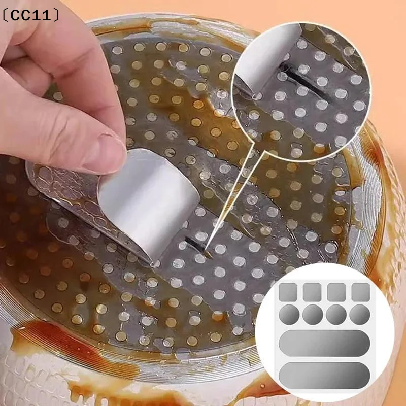 10Pcs Aluminum Pot Repair Patch High Temperature Resistant Cookware Pan Leak Repair Tape Kitchen Tool Cookware Patch Tape〔CC11〕
