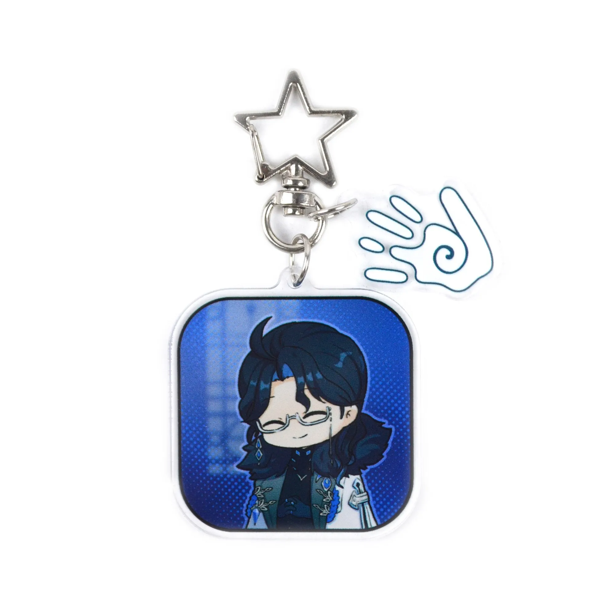 Fatui Harbingers Impact Cosplay Keychain Doctor Captain Maiden Servant Childe Rooster Puppet Bag Pendant Fans Gift