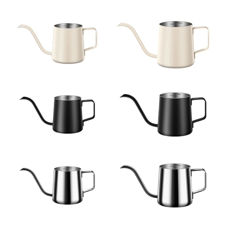 

Gooses Neck Pour Overs Coffees Kettles Stainless Steels Hand Brewed Coffees Pots