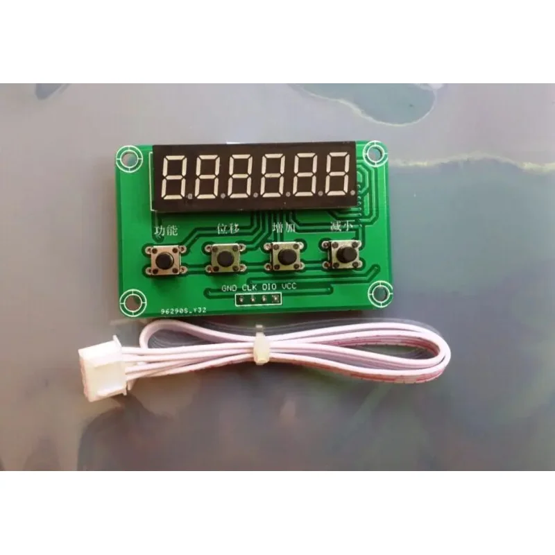 TM1637 Six-digit Digital Tube Display Module Key Scanning Module 4-wire I2C Driver to Send 51 Programs