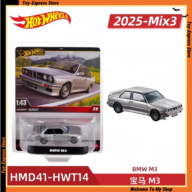 

Hot Wheels Premium 1:43 2025 Mix 3 Car Model Hotwheels 2025 BMW M3 Alloy Diecast Vehicle Model Children Kids Toys For Boys Gift