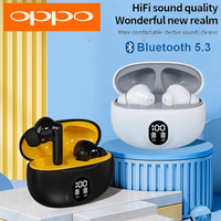 OPPO 895B Wireless Headsets HiFi Bluetooth Earphone 5.3 ENC Earbuds LED Power Display Sports Headphone With Mic For Smart Phone