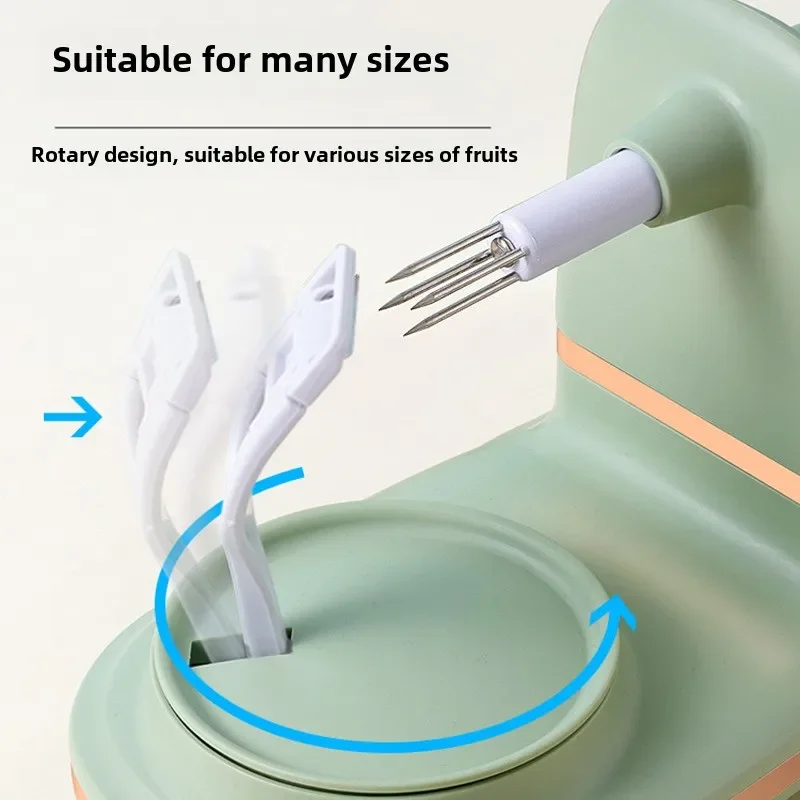آلة تقشير الفاكهة مقشرة البطاطس الفاكهة مكرنك يدويا مقشرة المطبخ أداة تقطيع التفاح مع 1 قطاعة الفاكهة 1 مجلس و 1 شفرة