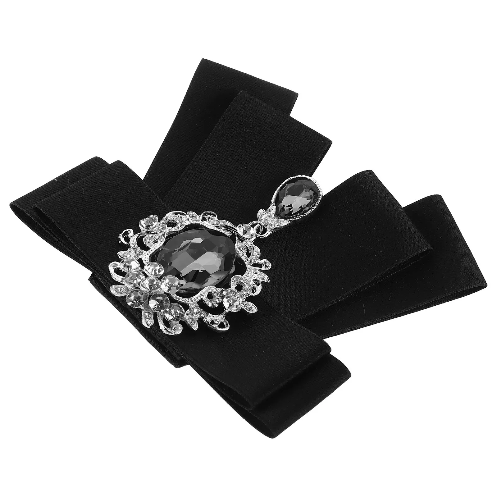 

Мужская брошь-бабочка со стразами, готовая большая бабочка-бант для воротника рубашки, аксессуары для свадьбы и торжественных мероприятий, мужские галстуки-бабочки