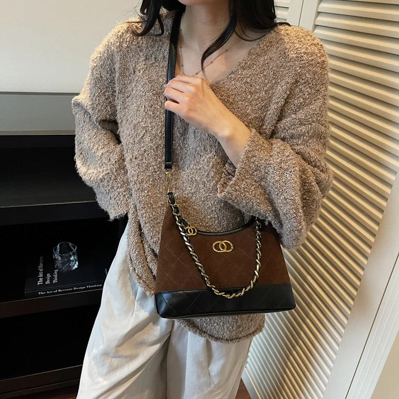 

Пригородная сумка с цветными блоками, шикарная женская сумка через плечо, модная сумка «день-ночь», повседневная сумка-слинг, минималистичная сумка с верхней ручкой