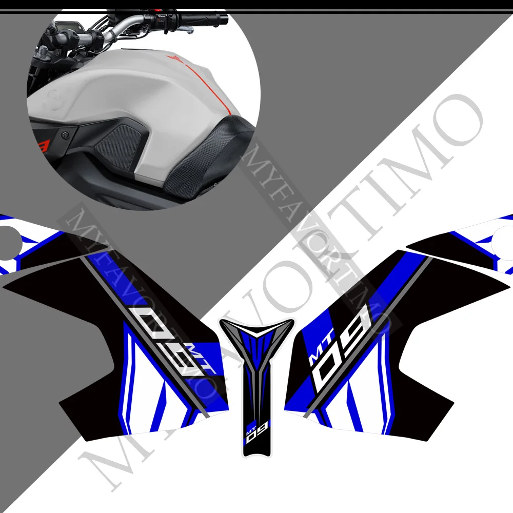 2017-2023 2022 2021 2020 2019 Stickers Fairing Motorcycle Knee Decal Fender Tank Pad Protector For Yamaha MT-09 MT09 MT 09 FZ SP