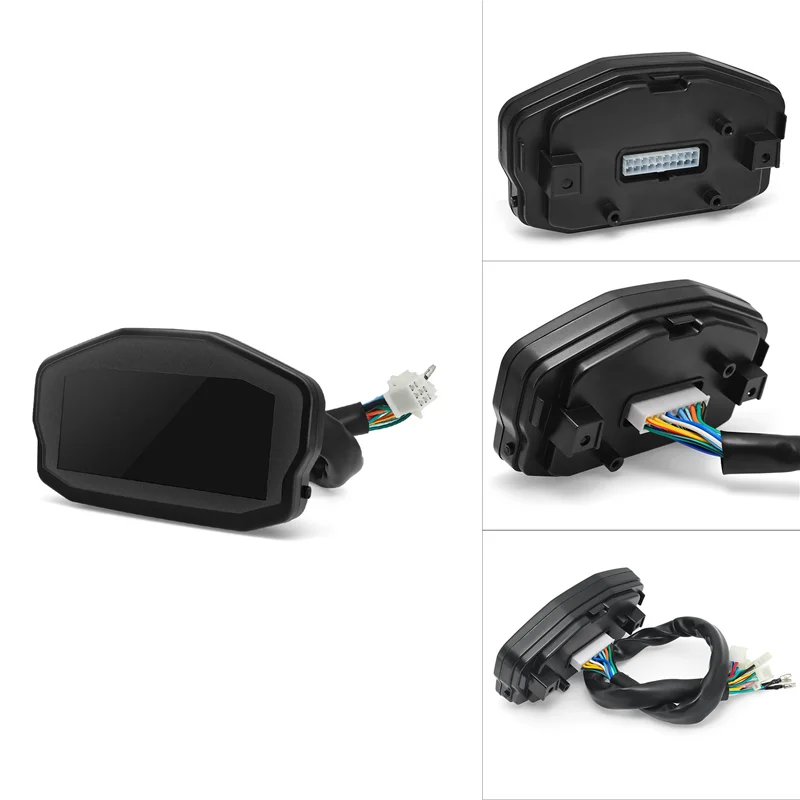 

1Set Motorcycle Digital Dash Digital Panel Universal LED LCD Speedometer Odometer Black