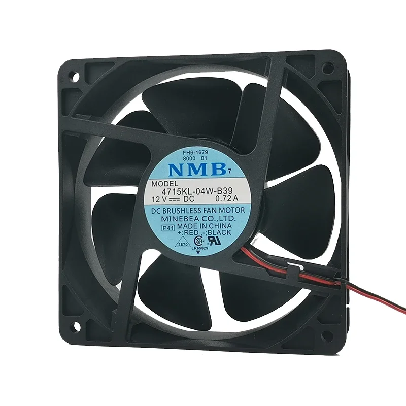 Baru NMB 2 Kabel 2pin 4715KL-04W-B39 12V 0.72a 12038 12Cm 120Mm Kipas Pendingin Volume Udara Besar