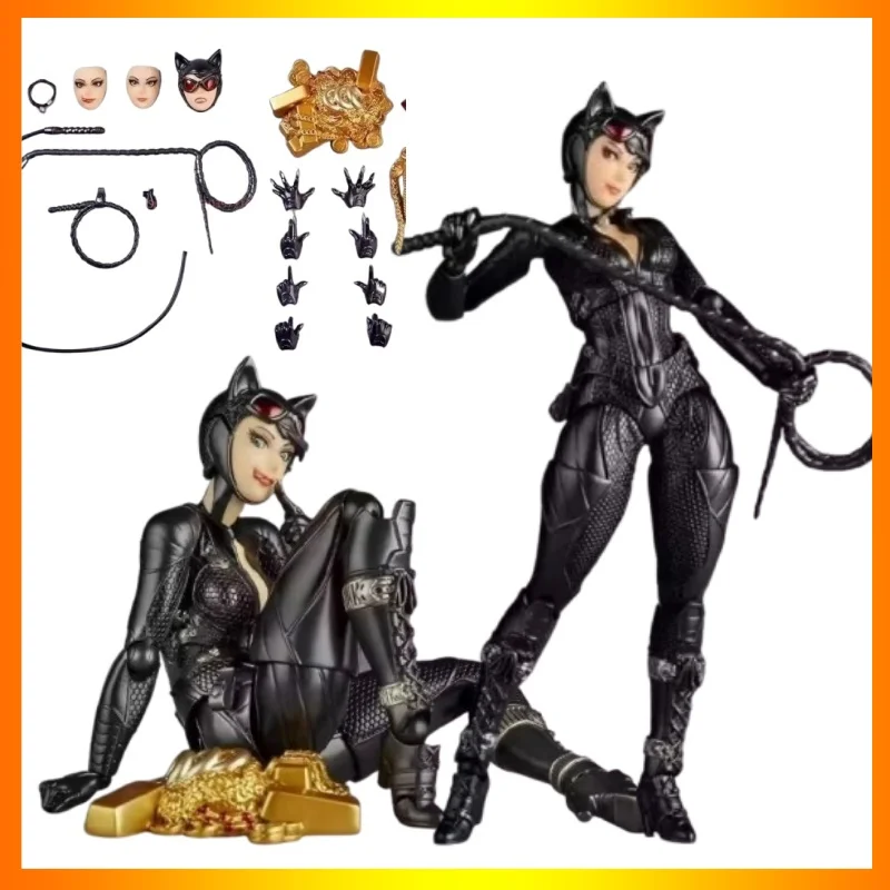 

In Stock 15cm Ko Kaiyodo Revoltech Yamaguchi Catwoman Anime Action Figure Collectible Pvc Model Doll Toy Gift For Kids