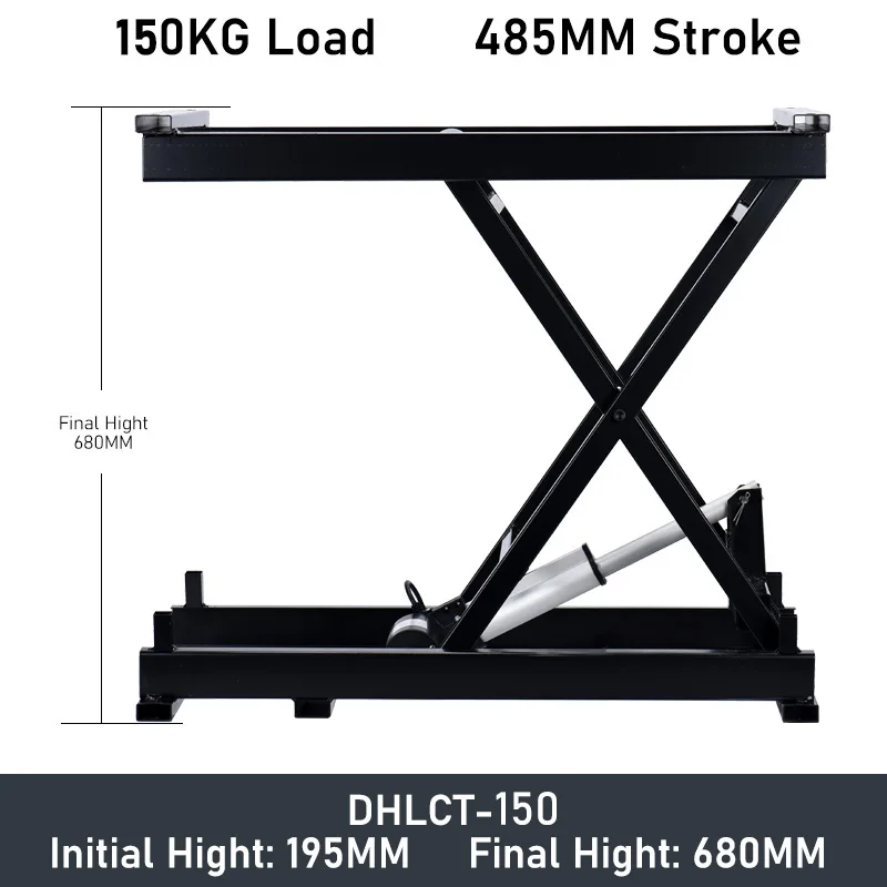 Electric Lifting Platform with WIFI/Hall Controller 60kg/120kg/150kg Load 485mm Stroke Smart Synchronous Table Lifter 24V/12V