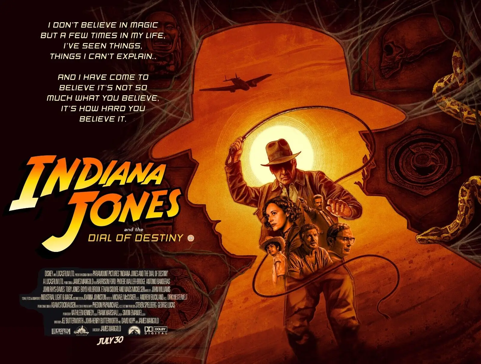 

Indiana Jones and the Dial of Destiny Movie Poster Canvas Painting Wall Art Prints Picture for Living Room Home Decor