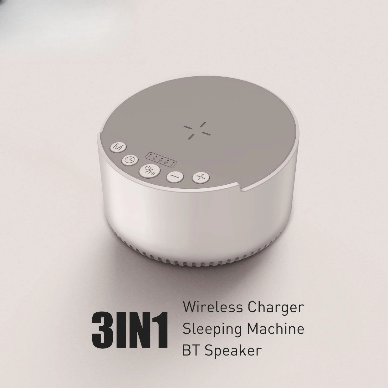 Smart white noise 15W wireless charging bluetooth speaker with white noise sleep instrument multi-function audio