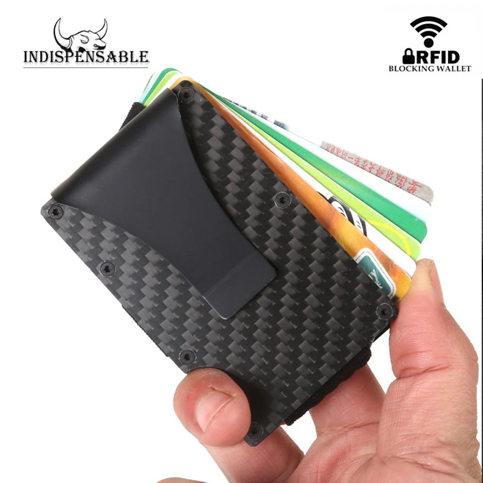 

Slim Wallet Credit Card Holder Metal Men Montblanc Money Clip Wallet Cardholder Minimalist Rfid Aluminium Case Clipper Coin Tray