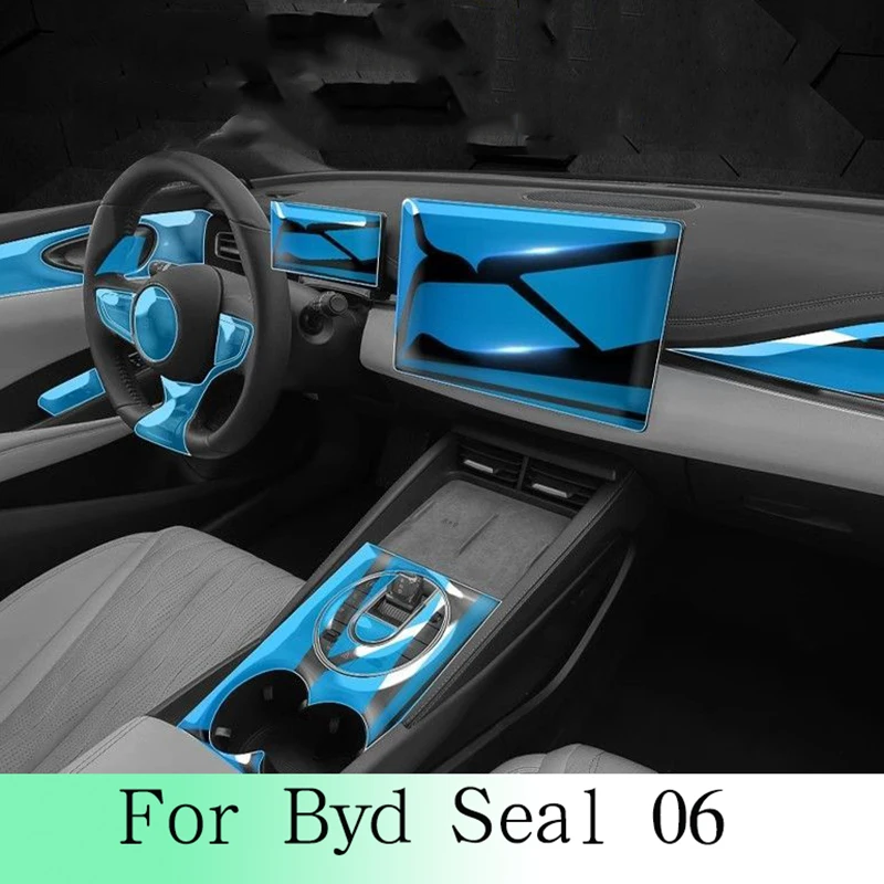 

For Byd Seal 06 Car Interior Door Center Console Media Dashboard Navigation TPU Anti-scratch Protector Film