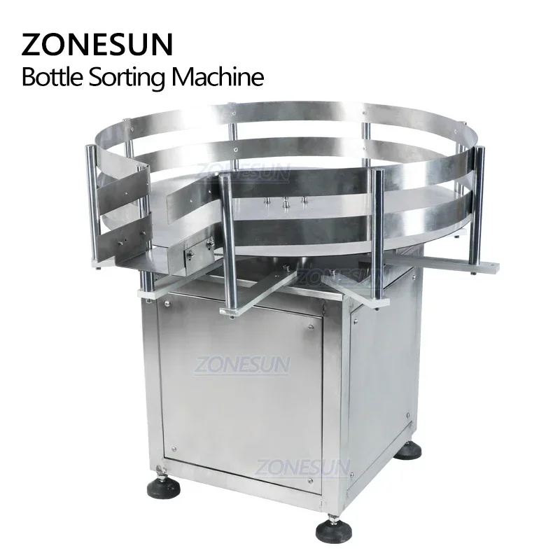ZONESUN ZS-SP600Z Автоматическая вращающаяся круглая пластиковая банка для бутылок, сортировочная машина с поворотным столом для производственной линии