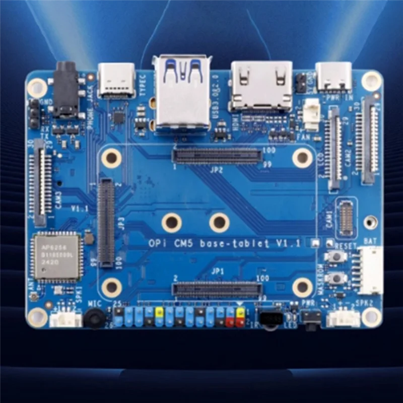 

Well Made-For Orange Pi CM5 Tablet Base Board Withwifi+BT BLE, M.2 M-Key NVME/SATA SSD Support Fororange PI Compute Module 5