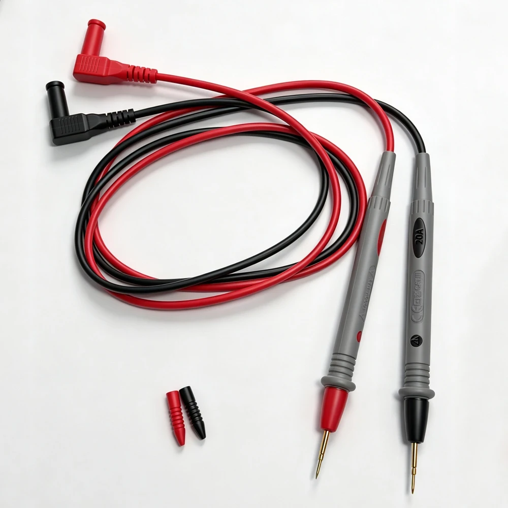 20A 1000V Multimeter-Prüfköpfe Nadelstift Digital-Multimeter-Kopf Drahtprüfstift Kabel-Kit Multimeter-Voltmeter PVC-Tester-Set