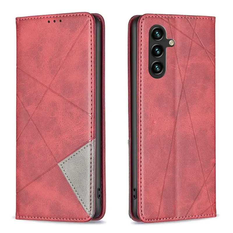 On For Samsung Galaxy A55 A35 A15 4G A25 5G A05 A05S Case Magnetic Wallet Leather Flip Phone Cover For SM-A556B A356B A155F Case