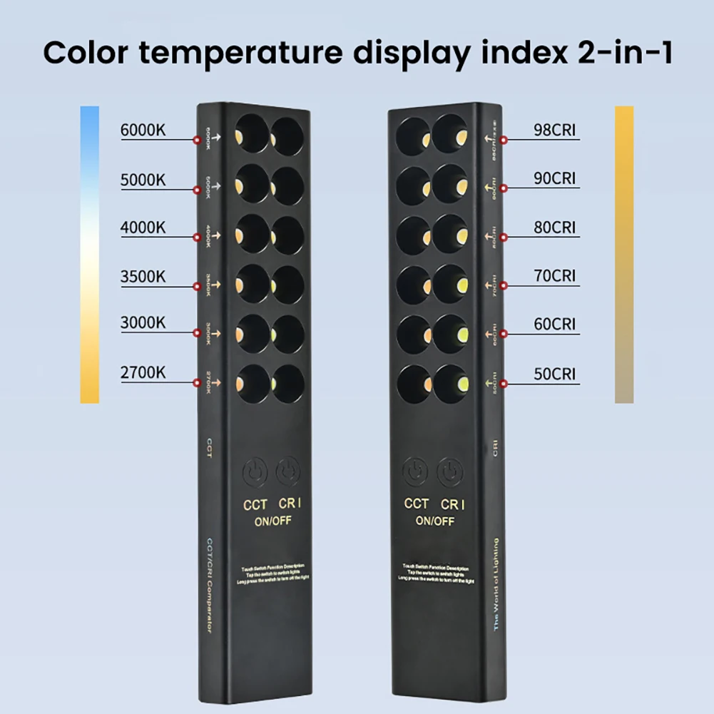 Cct Cri Meter Type-C Oplaadbare Lithium Batterij Fotometer Verlichting Bewegingssensor Licht Tester Tool Voor Verlichting Ontwerpers