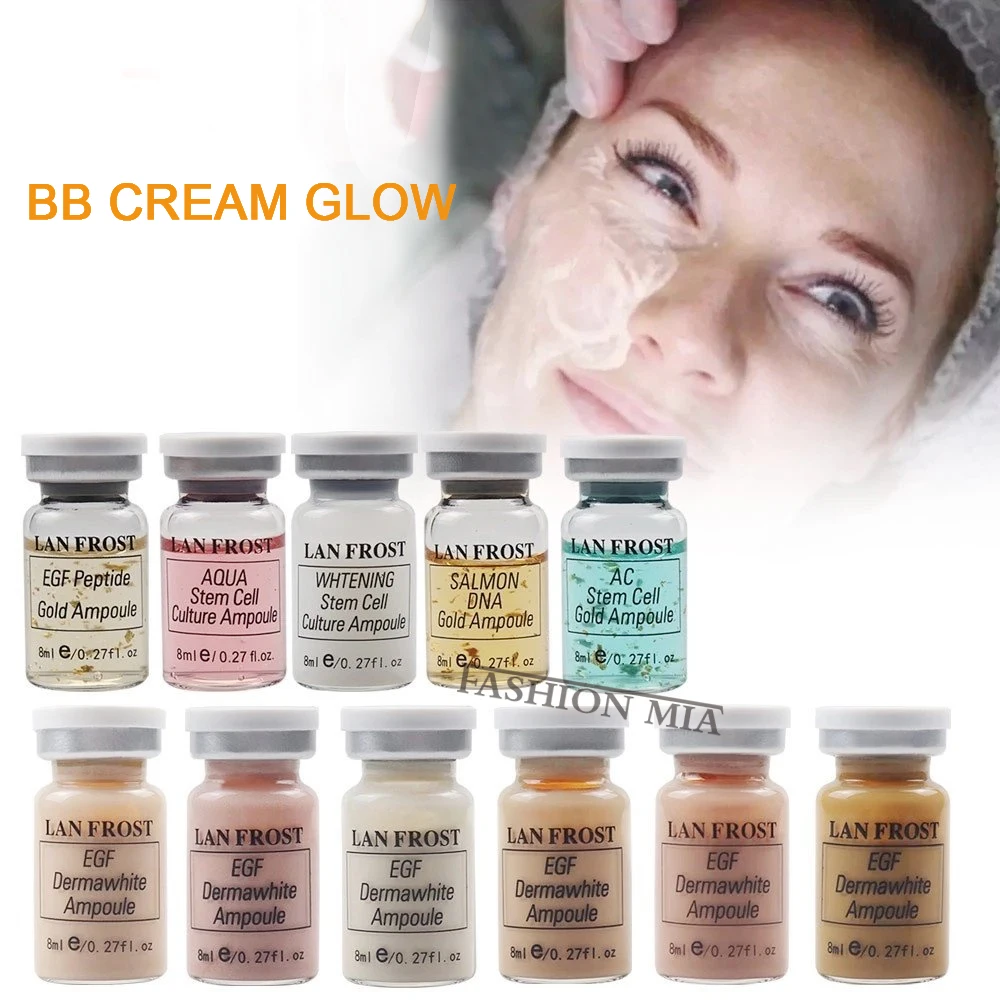

BB Cream Glow Face Essence Ampoule Kit Pro-Xylane/Niacinamide Foundation Whitening Moisturizing Beauty Skin Care