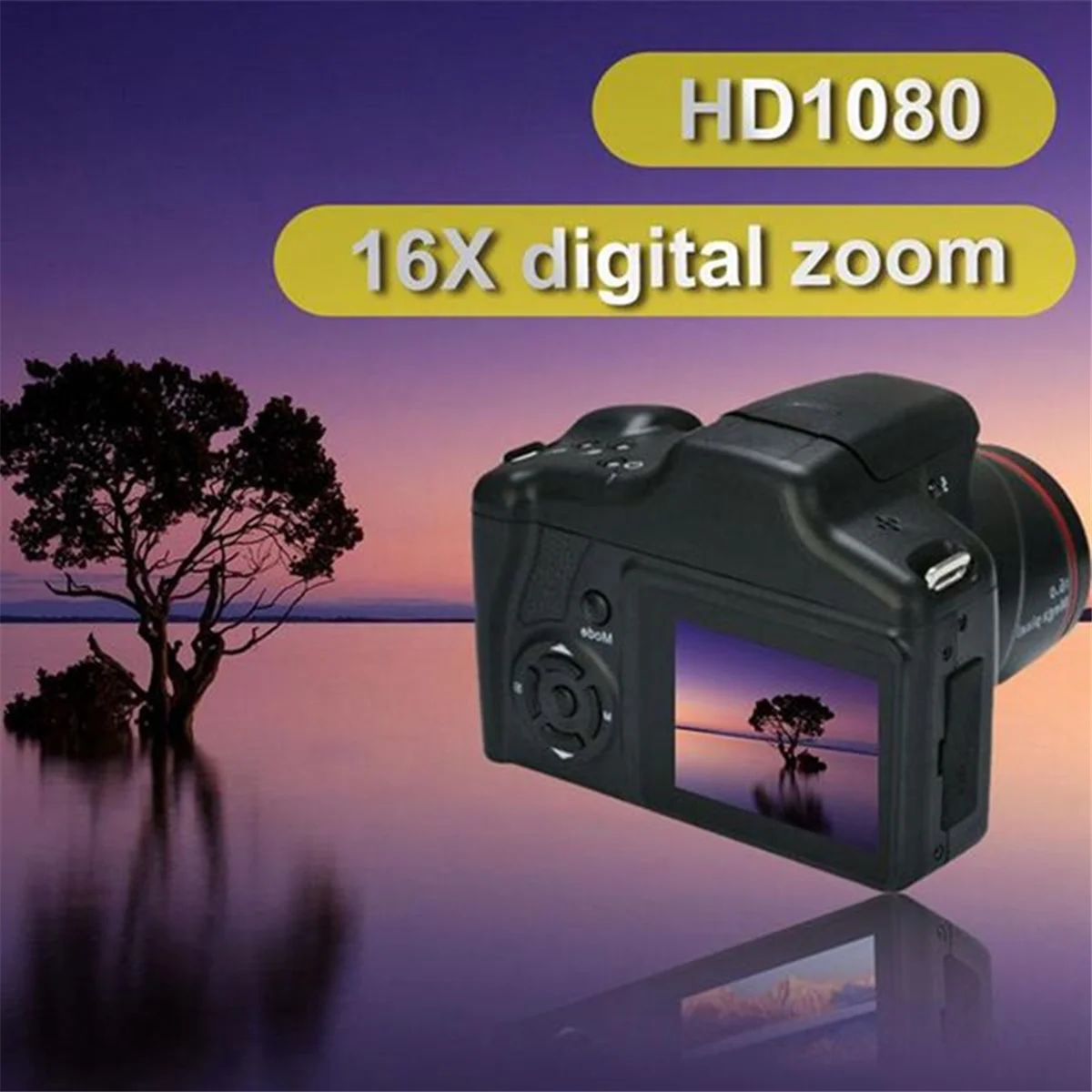 Digital Camera Vlog Camera Photography 16X Digital Zoom 1080P HD SLR Camera Anti-Shake Photo Cameras for Live Stream