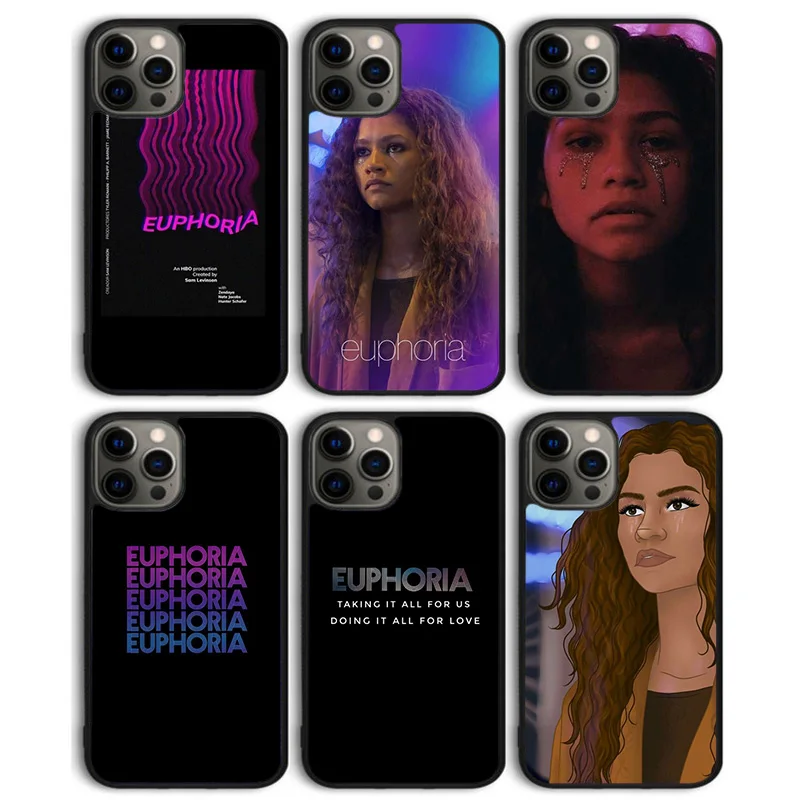 American TV Euphoria Zendaya Rue Phone Case Cover for iPhone 16 15 SE2020 14 13 11 12 Pro Max mini XS XR X PlusS Shell Coque