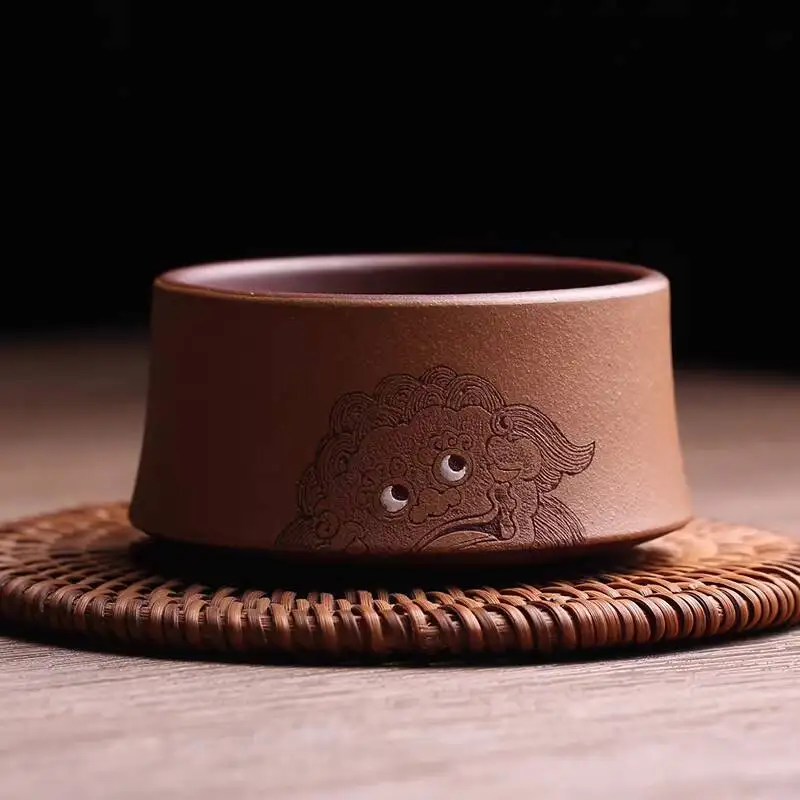 Yixing Original Purple Clay Maser Everyhing Goes Well Tasing Cup, Purely Handmade By Famous Aris Wu Chunyan, Kung Fu Tea