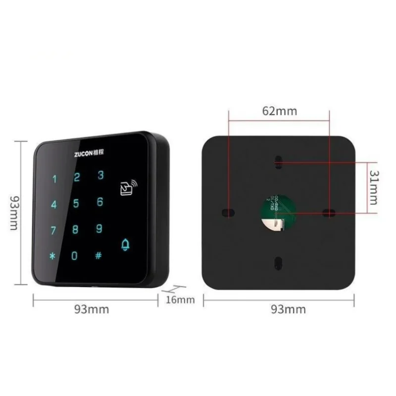 2025 New Wifi Tuya Smart Electric Glass Door Lock Electric Sliding Glass Door Smart Lock Set with Access Control System Card