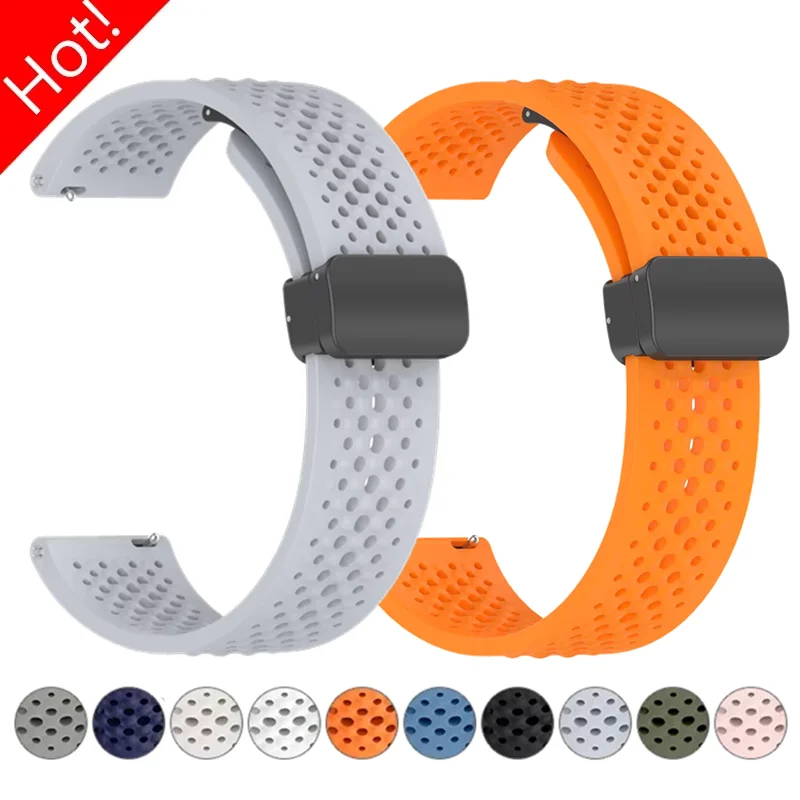 20 22 mm für Garmin Venu 4 45 mm/Venu 3 2 SQ Vivoactive 5 6 3 4 Magnetschlaufe Silikonband Forerunner 265 255 165 570 645 Armband – Detail 2
